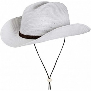 Cowboy Hats Cowboy Fedora Summer Western Costume - A2-white - C918R0Z5K9E $54.88