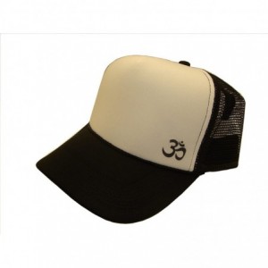 Baseball Caps Sacred Om Yoga Symbol Baseball Cap (One Size- Black/White) - CV11PEJPN5B $12.83