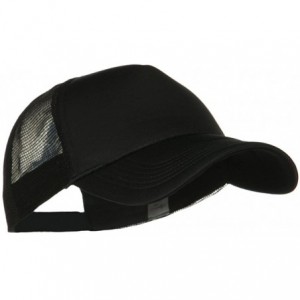 Baseball Caps Big Foam Mesh Truck Cap - Black - CL1166WG7NH $16.68