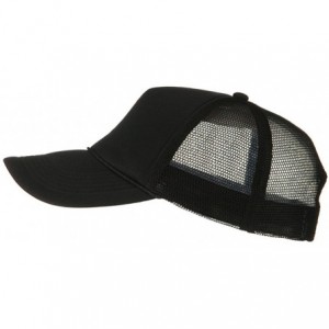 Baseball Caps Big Foam Mesh Truck Cap - Black - CL1166WG7NH $16.68