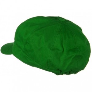 Newsboy Caps Cotton Elastic Newsboy Cap - Lime - CY116F1DTUX $15.40