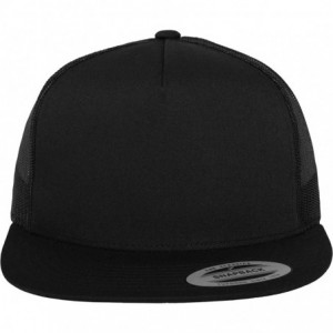 Baseball Caps Yupoong 6006W Unisex Adult Classic Two Tone Trucker Cap - Black - C5111VAN0PV $9.89