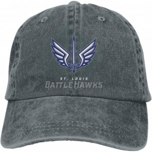 Baseball Caps St. Louis BattleHawks Unisex Cotton Adjustable Denim Cap-Baseball Cap - Deep Heather - CY1967AL92L $13.39