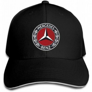 Baseball Caps Adult Men and Women Mercedes Benz Logo Hat Adjustable Fits Hat Lovely Baseball Cap - Black - CR196N8RH7D $8.76