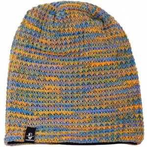 Skullies & Beanies Women's Knit Slouchy Beanie Baggy Skull Cap Turban Winter Summer Beret Hat - Blue/Yellow/Pueple - C518U9NE...