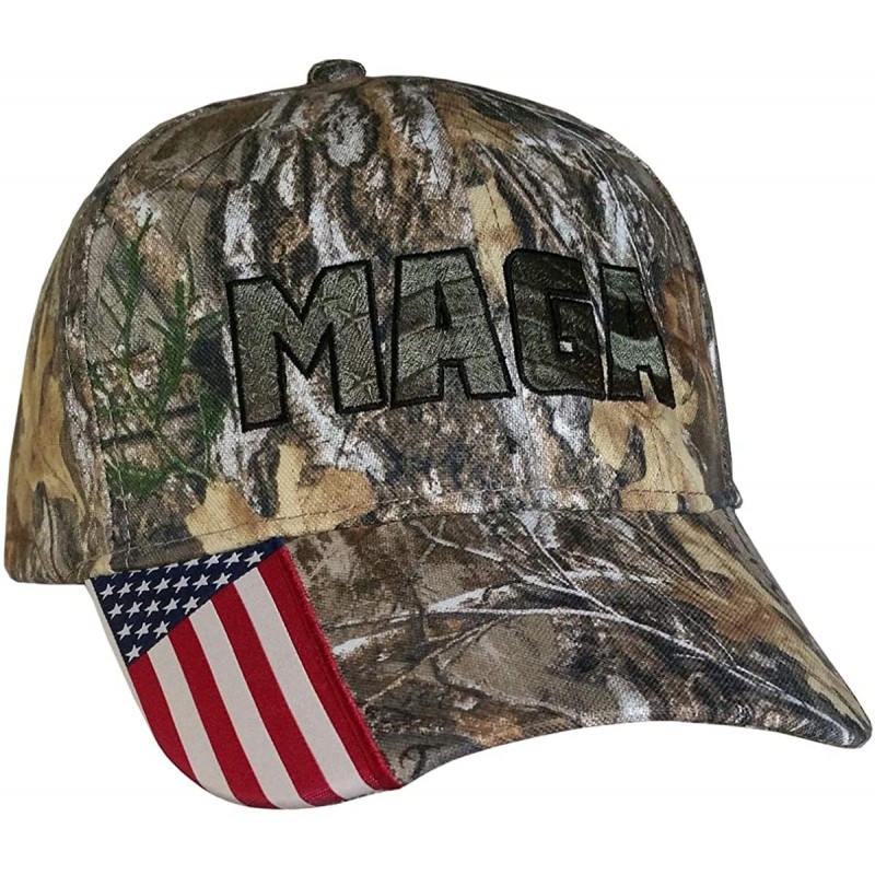 Baseball Caps MAGA Hat - Trump Cap - Maga Usa-flag Realtree/Armygreen - CY18UEDHA4C $22.05
