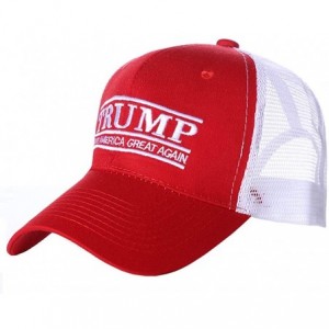 Baseball Caps Men Women Make America Great Again Hat Adjustable USA MAGA Cap-Keep America Great 2020 - Maga-mesh-red - CW18S7...