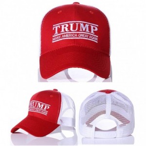 Baseball Caps Men Women Make America Great Again Hat Adjustable USA MAGA Cap-Keep America Great 2020 - Maga-mesh-red - CW18S7...