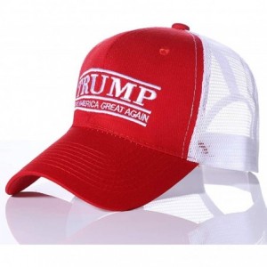 Baseball Caps Men Women Make America Great Again Hat Adjustable USA MAGA Cap-Keep America Great 2020 - Maga-mesh-red - CW18S7...