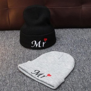 Skullies & Beanies Men's Winter ski Cap Knitting Skull hat - Mr Black - CH187T7MQ0W $15.91