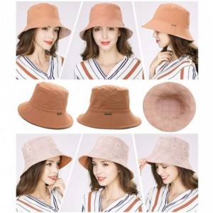 Sun Hats Packable Bucket for Women Men with String Sun Hat SPF 50 Fishing Summer Beach Travel Cap 56-60cm - Caramel_00302 - C...