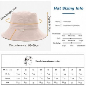 Sun Hats Packable Bucket for Women Men with String Sun Hat SPF 50 Fishing Summer Beach Travel Cap 56-60cm - Caramel_00302 - C...