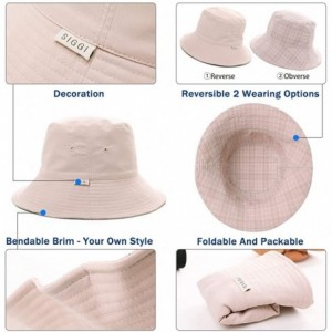 Sun Hats Packable Bucket for Women Men with String Sun Hat SPF 50 Fishing Summer Beach Travel Cap 56-60cm - Caramel_00302 - C...