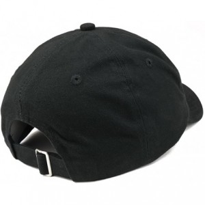 Baseball Caps Crescent Moon Embroidered Soft Low Profile Adjustable Cotton Cap - Black - CS12NSL8TFI $21.34