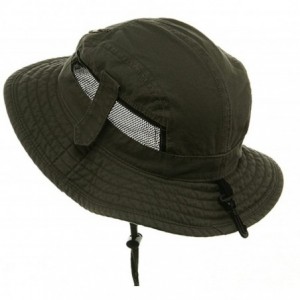 Sun Hats Canvas Fisherman Hat-Olive - CB11IZND2ER $34.24