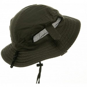 Sun Hats Canvas Fisherman Hat-Olive - CB11IZND2ER $34.24