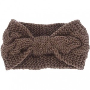 Headbands Crochet Turban Headband for Women Warm Bulky Crocheted Headwrap - 4 Pack Crochet Knot - CU187CKTOZG $12.72