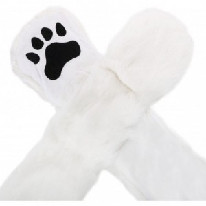 Skullies & Beanies 3-in-1 Multi-Functional Animal Hat- Scarf- Mitten Combo - Polar Bear - C711Q470CS5 $23.00