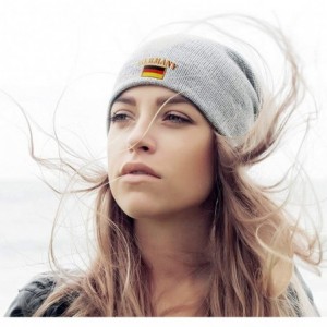 Skullies & Beanies Slouchy Beanie for Men & Women Germany Flag Embroidery Skull Cap Hats 1 Size - Light Grey - C818ZDMRX7D $1...