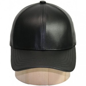 Baseball Caps Genuine Cowhide Leather Adjustable Baseball Cap Made in USA - Gold - CG11XLMEC6J $15.30