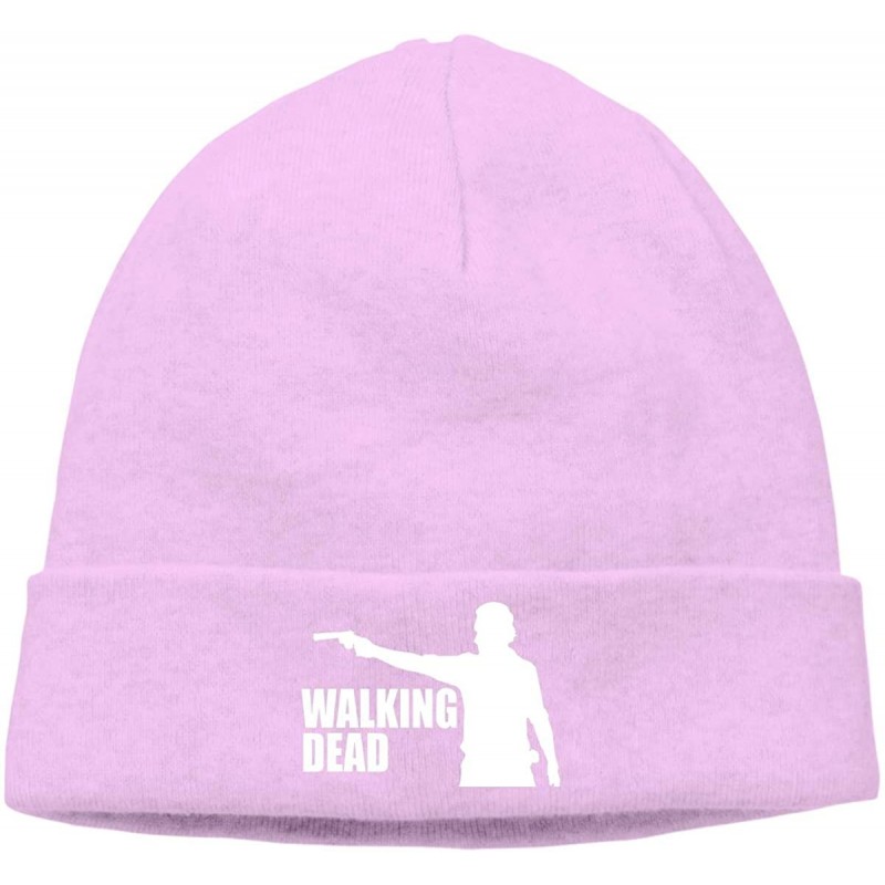 Skullies & Beanies Mens & Womens The Walking Dead Skull Beanie Hats Winter Knitted Caps Soft Warm Ski Hat Black - Pink - C918...