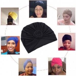 Skullies & Beanies Cancer Hair Bonnets for Black Women Chemo Pre Tie Head Turban Cap for Bad Hair Day Yellow - C2197YGO5XN $1...