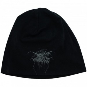 Skullies & Beanies Darkthrone True Norwegian Black Metal Dual Sided Beanie Hat Band Logo Apparel - CY11RY7KJWX $17.26