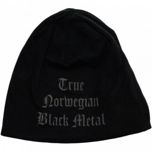 Skullies & Beanies Darkthrone True Norwegian Black Metal Dual Sided Beanie Hat Band Logo Apparel - CY11RY7KJWX $17.26