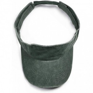 Visors Sports Sun Visor Hats Twill Cotton Ball Caps for Men Women Adults Kids - 1 Army Green - CK197RL75WD $13.09