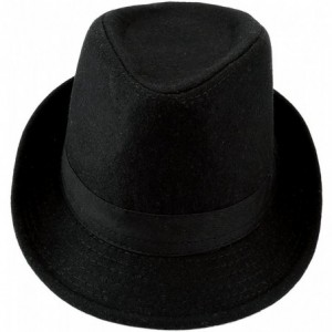 Fedoras Unisex Classic 20s Manhattan Cotton Twill Herringbone Trilby Fedora Hat with Band Casual Jazz Wool Cap - C718OTXORM0 ...