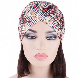 Sun Hats Women Turban Hat Hair Wrap African Jersey Magic Headband Turbans Headwrap Bohemian Boho Chemo Cap - Triangle - CK18Y...