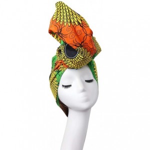 Headbands Stretch Turbans Head-Wrap for Women African Printed Long Hair Scarf Headband - Floral E - C518R457WCI $12.49