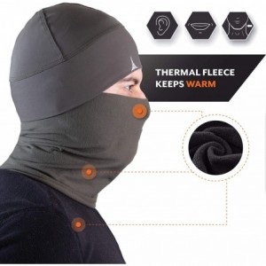 Balaclavas Balaclava Face Mask + Skull Cap Helmet Liner Anti Dust- Wind& Sports Fleece Pack - Khaki - CS194TTLSEE $13.54