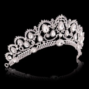 Headbands Rhinestones Crystal Wedding Bridal Pageant Hair Jewelry Princess Tiara Crown Birthday Headband - Silver 2 - CA18RW8...