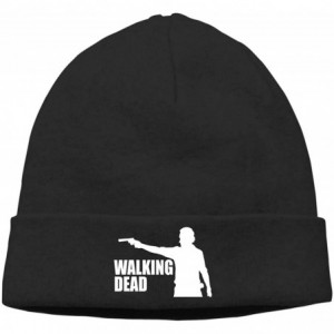 Skullies & Beanies Mens & Womens The Walking Dead Skull Beanie Hats Winter Knitted Caps Soft Warm Ski Hat Black - Black - C91...