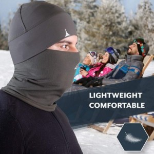 Balaclavas Balaclava Face Mask + Skull Cap Helmet Liner Anti Dust- Wind& Sports Fleece Pack - Khaki - CS194TTLSEE $13.54