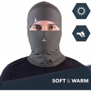 Balaclavas Balaclava Face Mask + Skull Cap Helmet Liner Anti Dust- Wind& Sports Fleece Pack - Khaki - CS194TTLSEE $13.54