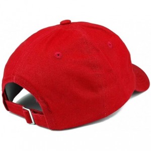 Baseball Caps Merica Small American Flag Embroidered Dad Hat Cotton Baseball Cap - Red - CR12JO1GGM3 $13.76