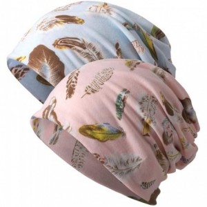 Skullies & Beanies Women's Slouchy Beanie Chemo Hat Baggy Sleep Cap Infinity Scarf - 2 Pack-a - CU18TXKK75N $12.28