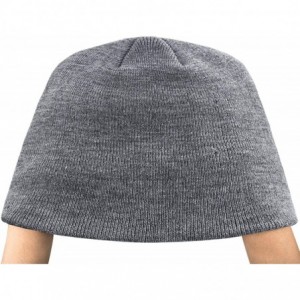 Skullies & Beanies Winter Beanie Hat Warm Knit Hats Acrylic Knit Cuff Beanie Cap for Women & Men - Grey-2 - C718K6CC76D $11.03