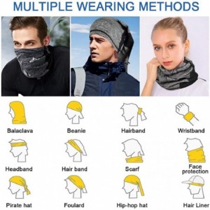 Balaclavas Neck Gaiter Scarf Sun UV Protection Balaclava Breathable Face Mask Outdoor Activity Head Wrap - Gray - C9198S76ERA...