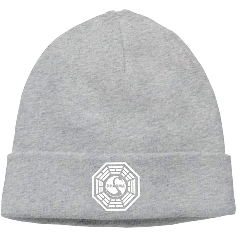 Skullies & Beanies Dharma-Swan Unisex Fashion Autumn/Winter Cap Hedging Caps Casual Cap Hat Warm Hats for Men & Women - Gray ...