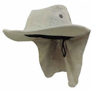 Sun Hats Stone Beige Outdoor Sun Flap Hat - C011K0R6QUX $29.23