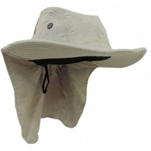 Sun Hats Stone Beige Outdoor Sun Flap Hat - C011K0R6QUX $15.31