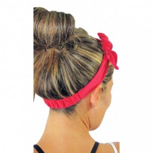 Headbands Removable Bow Training Headband - No Slip - No Sweat- Savoia Royal Blue - Savoia Royal Blue - C312I8WPH1F $9.47