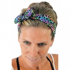 Headbands Removable Bow Training Headband - No Slip - No Sweat- Savoia Royal Blue - Savoia Royal Blue - C312I8WPH1F $9.47