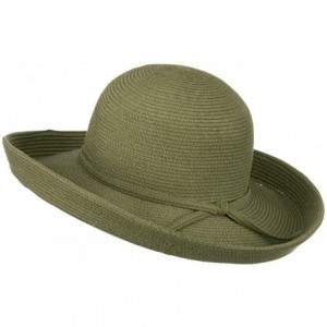 Sun Hats UPF 50+ Cotton Paper Braid Large Kettle Brim Hat - Sage - Other - CU116MT0YB5 $40.26