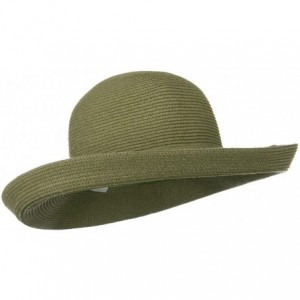 Sun Hats UPF 50+ Cotton Paper Braid Large Kettle Brim Hat - Sage - Other - CU116MT0YB5 $40.26