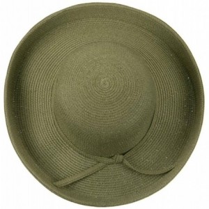Sun Hats UPF 50+ Cotton Paper Braid Large Kettle Brim Hat - Sage - Other - CU116MT0YB5 $82.70