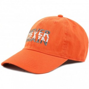 Baseball Caps Never Again & Enough School Walk Out & Gun Control Embroidered Cotton Baseball Cap Hat - Never Again-orange - C...